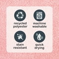 thumbnail image 3 of Mainstays Basic Polyester Toilet Lid Cover, Pink, 19" x 22", 3 of 9