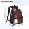 thumbnail image 4 of Lsque Cute Christmas Gnomes Classic Casual Backpack - Large Capacity Water-Resistant Backpack for School, Work, Travel, and Outdoor Activities, 4 of 8