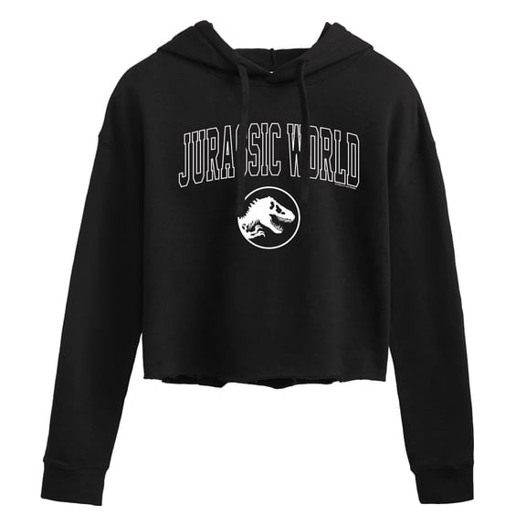 Jurassic World: Rebirth - Collegiate - Juniors Cropped Hoodie
