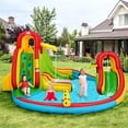 thumbnail image 3 of Kids Inflatable Water Slide Bounce Park Splash Pool with Water Cannon & 480W Blower, 3 of 12