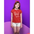 thumbnail image 3 of Tstars Girls Valentine's Day heart Shirts for Teen Kids T Shirt, 3 of 7