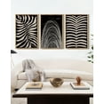 thumbnail image 6 of Drsoum Boho Wall Art 24x36in3pcs Large Natural Framed Abstract Plant Prints Decor Minimalist Bohemian Artwork Vintage Farmhouse Modern Living Room Bedroom Home Decor, 6 of 7