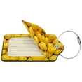 thumbnail image 2 of Disketp 1 Luggage Tag For Suitcase,Ripe Yellow Lemon Leather Baggage Tag With Stainless Steel Loop Privacy Cover For Women Men Girls, 2 of 5