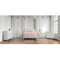 thumbnail image 2 of Spindle Queen Bed Set 2 Night Stand 1 8-Drawer Dresser 1 3-drawer Chest in White, 2 of 5