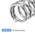 thumbnail image 4 of Unique Bargains Compression Spring, 5 Pack 304 Stainless Steel, 8mm OD, 1mm Wire, 10mm Length, 4 of 6