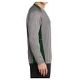 thumbnail image 3 of Yellow Rooster Men's Long Sleeve Heather Colorblock Contender T-Shirt Vintage H./Forest Green 2XL, 3 of 6