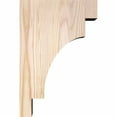 thumbnail image 3 of 3 1/2"W x 8"D x 12"H Mediterranean Smooth Corbel, Douglas Fir, 3 of 9