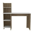 thumbnail image 3 of FM FURNITURE Tecoa Writing Desk with Three Shelves Brown Engineered Wood, 3 of 3