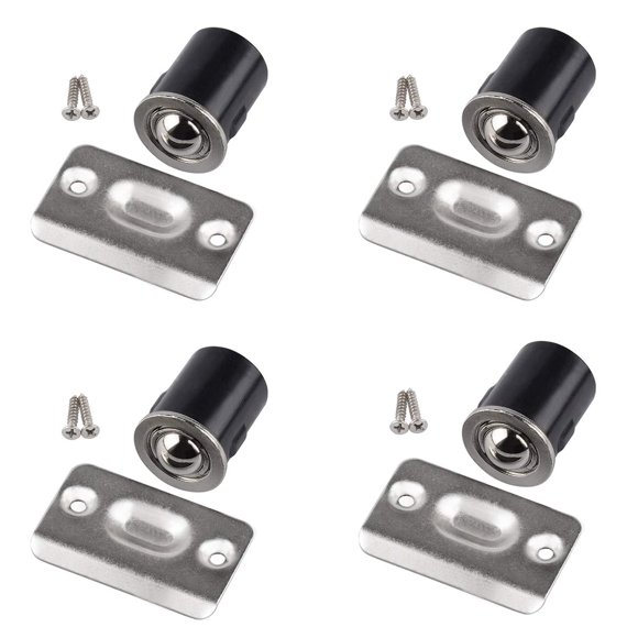 Cierre de bola para puerta de clóset HOMOTEK de 13/16" x 2,9 cm, níquel satinado
