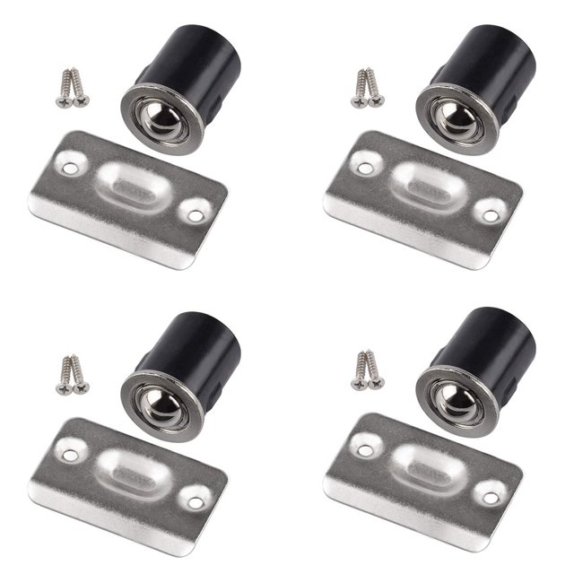 Cierre de bola para puerta de clóset HOMOTEK de 13/16" x 2,9 cm, níquel satinado