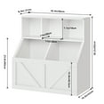 thumbnail image 3 of COZONY Kids Bookshelf & Toy Storage Organizer, Multi-Cube Toy Shelf with Storage Cabinets for Playroom, Bedroom, Nursery, White, 3 of 8