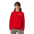 thumbnail image 3 of Awkward Styles Halloween Sweatshirt for Boys Girls Youth Angry Pumpkin Crewneck Tops for Kids Pocket Print, 3 of 5