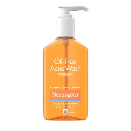Neutrogena Oil-Free Acne Liquid Facial Cleanser, Oily Skin, Clarifying, 9.1 fl (Best Tinted Sunscreen For Oily Skin)