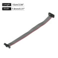 thumbnail image 2 of Unique Bargains IDC 12Pin Flat Ribbon Cable, 1.27mm Pitch FC to FC Connector 10cm Length Grey Jumper Wire Computer DVD, 2Pcs, 2 of 5