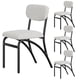 thumbnail image 1 of Yeshouse Sillas de comedor, sillas de comedor Boucle conjunto de 4, a mediados del siglo moderno tapizado de la cocina sillas de comedor con patas de Metal arquepara la cocina sala de estar, 1 of 8