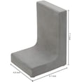 thumbnail image 2 of MyGift Modern Bookends, Gray Concrete, 2 of 6