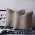 thumbnail image 2 of Brown Ombre 18x18 Pillow Covers Set of 2, Farmhouse Brown Gradient Modern Art Throw Pillow Covers Decorative Couch Cushion Case, Microfiber Square Pillowcases for Bedroom Car Living Room, 2 of 7