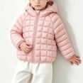 thumbnail image 6 of Children's Padded Jacket Dqueduo Girls' Hooded Puffer Full Zip Quilted Warm Outerwear Casual Winter Coat Jacket, 6 of 9
