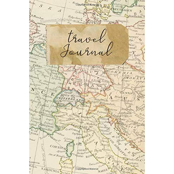 Pre-Owned Travel Journal: 6" x 9" Lined Blank Softcover 150 Page Notebook Paperback