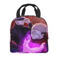 thumbnail image 3 of Sukuna Gojo Jujutsu Kaisen Reusable Lunch Bag Cooler Tote Bag Adjustable Shoulder Strap Insulated Lunch Box for Office Picnic Beach, 3 of 9