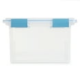 thumbnail image 3 of Sterilite 32 Qt Clear Stacking Storage Container with Gasket Lid, 12 Pack, 3 of 11