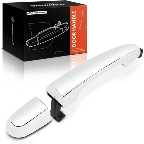 A-Premium Rear Driver Side Exterior Door Handle Compatible with Kia Sorento 2011 2012 2013 2014 2015, Chrome, Replace# 83652-2P010, 836522P010