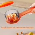 thumbnail image 2 of Fruit and Vegetable Peeler with Storage Box, Vegetable Peeler with Catcher, Double-Sided Stainless Steel Multi-Function Peeler, for Cooking Camping Kitchen Gadgets, 2 of 7