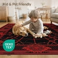 thumbnail image 4 of ODIKA Mens Web Men Single Bold Crawling Motif Webs Wevs Radiating Strands Non-Slip Chair-Friendly for Dining Room, Large Office, Lounge, 4 of 7