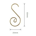thumbnail image 5 of 20Pcs Lightweight Christmas Hook Wear-resistant Metal S-shaped Ornamental Hanging Hanger for Festival, 5 of 8