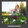 thumbnail image 4 of VANNECT Bypass Steel Pruning Shears, Professional Sharp Hedge & Garden Shears, Tree Trimmer, Garden Plant Clippers, Hand Pruners, Secateurs for Gardening, One-Hand Safety Lock, Grafting Knife Included, 4 of 7