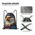 thumbnail image 4 of Daiia Surreal Bald Eagle Gentleman Pattern Drawstring Backpack, Gym Bag, Lightweight Backpack, Water-Resistant Bag Travel Sports Backpack, Fitness Bag, Yoga Bag-Small, 4 of 6