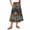 10#a Dark Gray, variant on Womens Tiered Midi Skirt Starry Night Van Gogh Halloween Pumpkin Castle Print Elastic Pocket Skirt Dark Blue M