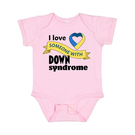 

Inktastic I Love Someone with Down Syndrome Boys or Girls Baby Bodysuit