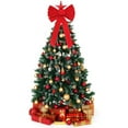 thumbnail image 4 of Adornos navideños, lazo navideño de franela roja., 4 of 5