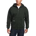 thumbnail image 1 of Arborwear Men's Double Thick Full Zip Sweatshirt, Forest Green, Medium, 1 of 3