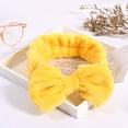 thumbnail image 3 of Paquete de 5 diademas de spa, diadema de maquillaje de lana coral, diadema cosmética para lavarse la cara, diademas con lazo para tela de ducha, diademas para mujeres, banda para el cabello, 3 of 5