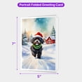 thumbnail image 5 of Hello Winter Havanese Frosty Morning Walk Welcome Snowy Christmas 5x7in Folded Greeting Card Havanese Dog Lover Gifts Idea Single Note Card with Envelope - 02018, 5 of 5