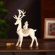 thumbnail image 5 of 2 figuritas de ciervos, esculturas de prosperidad, decoración Feng Shui, alce, estatuas de animales modernas, adornos de escritorio para estantería de sala de estar, 5 of 8
