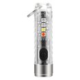 thumbnail image 2 of Linterna LED pequeña, luz de llavero pequeña brillante de alto lúmenes, luces de bolsillo recargables USB portátiles con 11 modos de luces para camina - blanco Baoblaze Linternas de llavero, 2 of 8