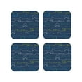 thumbnail image 2 of Balery 4 Pcs Sharkleather Coasters Set, Drink Table Cup Coasters For Living Room Kitchen Coffee Decor, 2 of 9