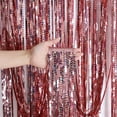 thumbnail image 2 of Foil Curtains Shimmer Curtain for Birthday Wedding Party 3.3X8.2 Ft Blue, Metallic Fringe Photo Backdrop for Ocean Theme, Reusable Rain Curtain for teen Shower Stage Ceiling Decor, , 1Pc Rain Curtain, 2 of 7
