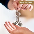 thumbnail image 3 of 2 llaveros decorativos con forma de bicicleta, colgantes para bolsos., 3 of 8