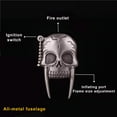 thumbnail image 5 of YIKA Metal Skull Shape Lighter Personalized Ghost Head Windproof Inflatable Lighter Wholesale White, 5 of 6