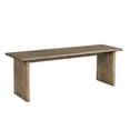 thumbnail image 1 of Pemberly Row 55" Solid Wood Modern Dining/Kitchen Bench in Brown, 1 of 4
