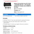 thumbnail image 2 of Ignition Coil and Valve Cover Kit 5 Piece - Compatible with 2011 - 2014 Hyundai Sonata 2.4L 4-Cylinder FULL HYBRID EV-Gas FHEV 2012 2013, 2 of 2