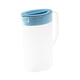 thumbnail image 5 of Jarra con tapa, jarra para bebidas, contenedor de jugo portátil, jarra para bebidas para refrigerador, Catering, restaurante, agua de limón azul, 5 of 8