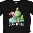 thumbnail image 4 of Inktastic Buon Natale Cute Santa and Christmas Tree Boys or Girls Long Sleeve Baby Bodysuit, 4 of 5