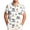 White, variant on lcziwo Beach Shirts for Men Big and Tall Print Summer Casual Short Sleeve Tee Hawaiian Button Down Lapel T-Shirt White M