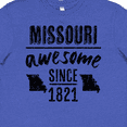 thumbnail image 4 of Inktastic Missouri Awesome Since 1821 Youth T-Shirt, 4 of 5