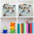 thumbnail image 6 of Yayeee Canvas Storage Basket with Handles for Shelves Fabric Bins Closet Organizer, Ice Play, 6 of 8